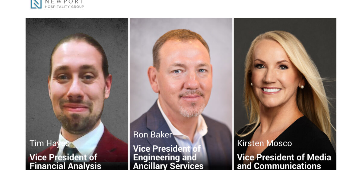 three headshots of three people, one of whom is a vice president of